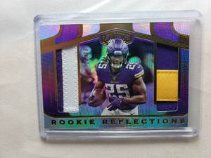 lot 27 image: Alexander Mattison Rookie Reflections Jersey Patch Panini No. RR-AMA