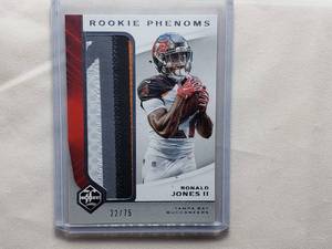 lot 37 image: Ronald Jones II Rookie Phenoms Jersey Patch 2018 Panini Limited Numbered 2275