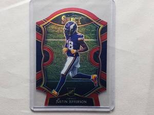 lot 41 image: Justin Jefferson Panini Select Rookie Card Die Cut #61