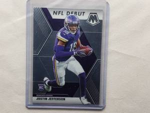 lot 45 image: Justin Jefferson Rookie Card Panini Mosaic NFL Debut #270