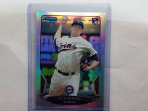 lot 47 image: Kyle Gibson Bowman Chrome Rookie Card #22 Refractor