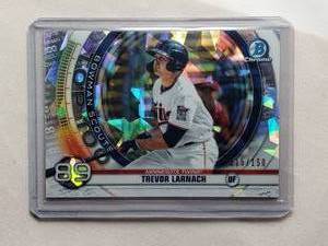 lot 55 image: Trevor Larnach Bowman Scouts Top 100 BTP-89 Numbered 115150