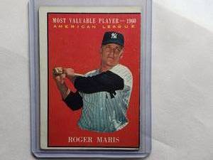 lot 57 image: Roger Maris 1960 Most Valuable Player Topps #478