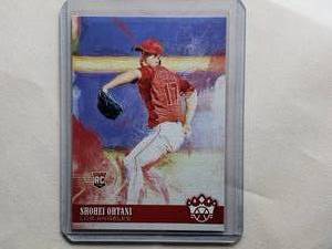 lot 59 image: Shohei Ohtani 2018 Panini Diamond Kings Rookie Card #139