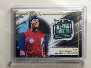 lot 62 image: Ken Griffey Jr. Commemorative 99 All-Star Patch 2022 Baseball Series 2 All-Star Alumni Card