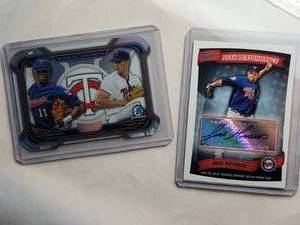 lot 84 image: Lot of 2 Cards Teams of Tomorrow Nick Gordon with Tyler Jay Topps #TDC-6, Jose Mijares Topps Peak Performance #PPA-JM
