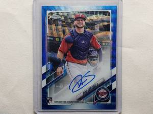 lot 88 image: Ryan Jeffers Autographed Topps Chrome Rookie Refractor #RA-RJ, Numbered 148150
