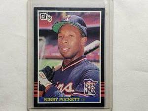 lot 90 image: Kirby Puckett Rookie Card Donruss 85 #438