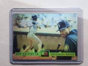 lot 114 image: Ken Griffey Jr. 1994 Upper Deck Dennys Anniversary Limited Edition