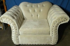 lot 6 image: LaPerla Studded Oversized Armchair