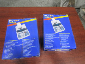(2) Victor 2640-2 Adding Machines