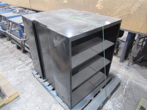(3) Steel Bookshelves 13x34x40