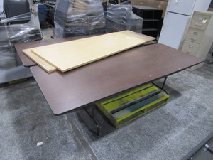 (2) Banquet Tables 3x8x29 & (2) Countertops 30x8 & 30x6