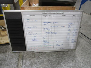 White Board wPaper Organizer 37x63