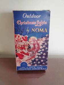 lot 53 image: Vintage Outdoor Christmas Lights by Noma