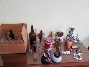 lot 55 image: Miscellaneous Glass Bottles and More