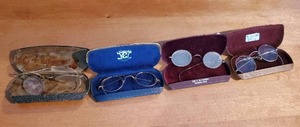 lot 220 image: Collection of Four Old Eyeglasses