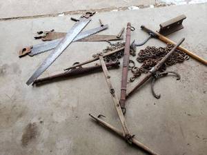 lot 239 image: Old Logging Items