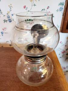 lot 93 image: Vintage Cory DRUDRL Glass Vacuum Coffee Brewer Pot