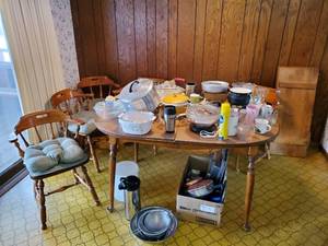 lot 112 image: Dining Table With Five Chairs