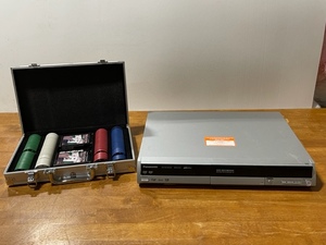 Traveling Poker Suitcase Chips, Cards, Dice and DVD Player