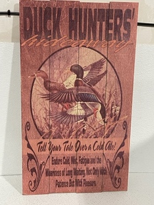 Duck Hunters Wood Decor