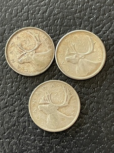Silver Canadian Quarters