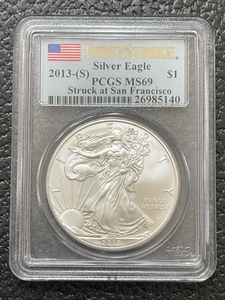 2013-S Silver Eagle First Strike PCGS MS69