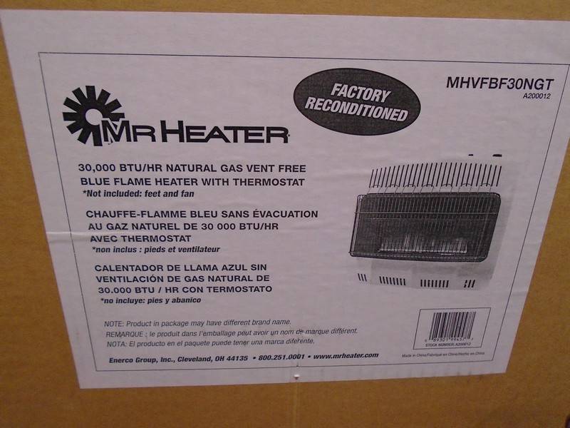 Mr heater 30000 btu natural gas blue flame heater with thermostat. Looks  new in box. | SNS Auctions # 572 Makita Tools, Heaters, Snow Blowers u0026  Generators | K-BID