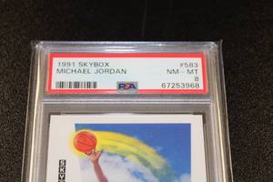 lot 14 image: 1991-92 Skybox Michael Jordan #583 PSA 8