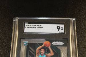 lot 17 image: 2018-19 Prizm DeVonte Graham #288 Rookie Card SGC 9