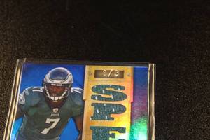 lot 30 image: 2012 Topps Triple Threads Blue 6x Relic Speedy Michael Vick 13  Only 3 Exist