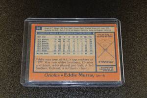 lot 33 image: 1978 Topps Eddie Murray #36 Low Grade