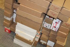lot 95 image: Massive Mixed Sports Bulk Lot  Over 100 Single Row Boxes