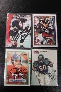 lot 120 image: Football Card In Person Autograph Lot  11 Autographs