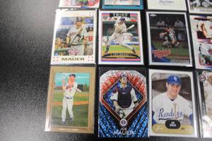 lot 185 image: Joe Mauer Baseball Card Lot  20 Cards