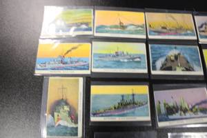 lot 189 image: 1942 R169 Cameron Sales Warships Card Lot  14 Cards