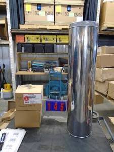 3 class a chimney pipe.pt no 70t-36ss with 2 adapters. As shown.