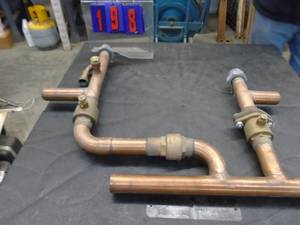 1 12 copper manifold. As shown.