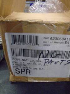 Gas valve # 511330081 & misc. As shown.