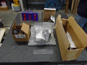 Assorted parts & gauge. As shown.