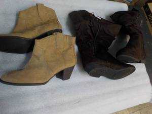 2 Pair Boots size 10 and 12...