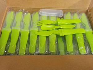 Case of 50 Lime Green Plastic Cutle...
