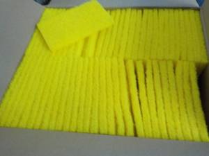 60 3 x 5 Yellow Scrubbing Pads...