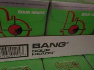 6 - 4 Packs Bang Sour Heads...