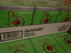 6 - 4 Packs Bang Sour Heads...