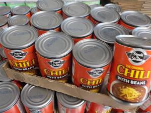 12 Cans Steak N Shake Chili with Be...
