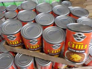 12 Cans Steak N Shake Chili with Be...