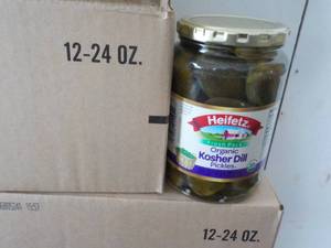 12 Jars Heifetz Organic Kosher Dill...