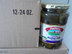 12 Jars Heifetz Organic Kosher Dill...